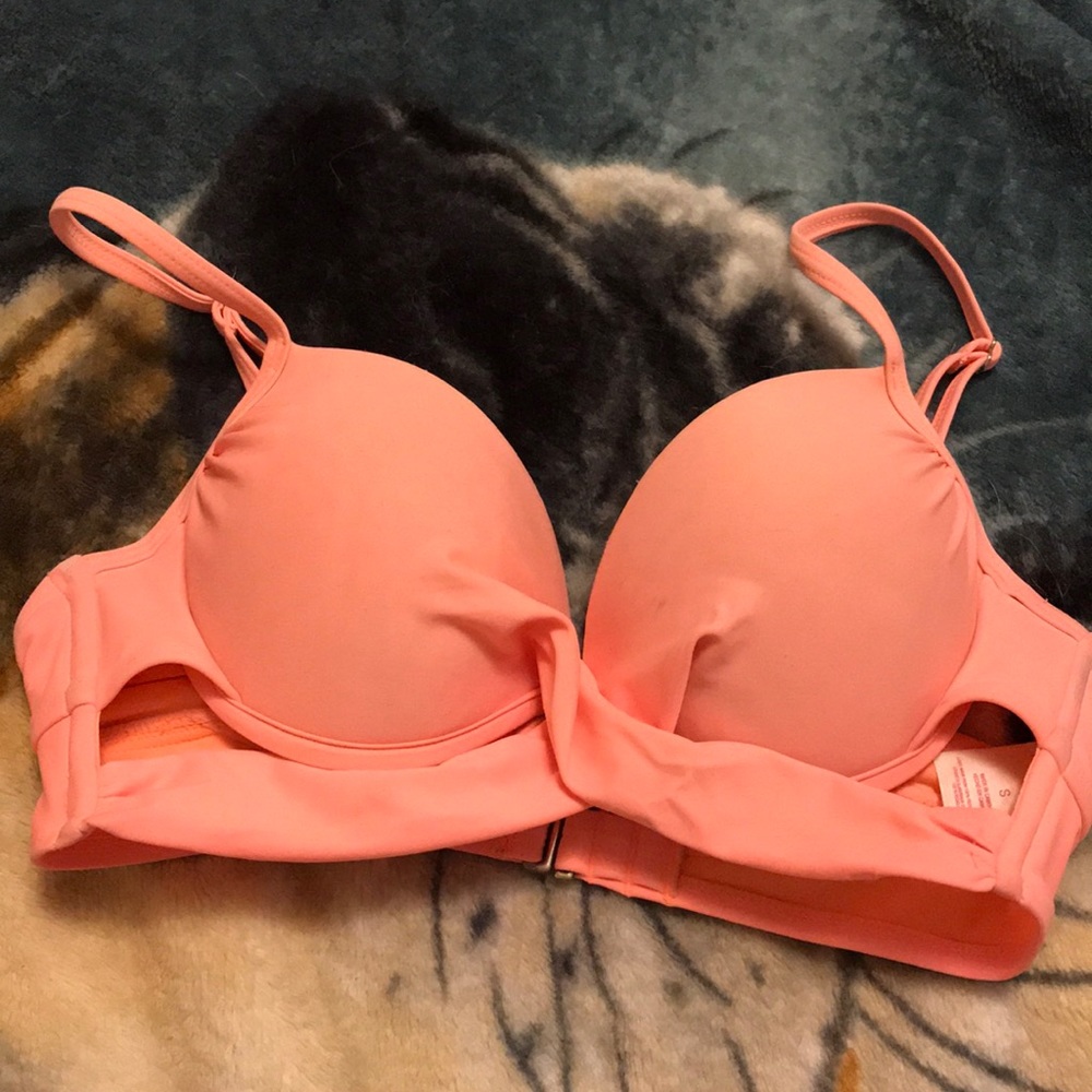 Coral bikini top